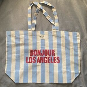 NWOT Bonjour Los Angeles Sezane Tote Bag